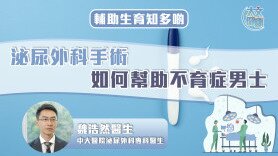 輔助生育知多啲｜泌尿外科手術如何幫助不育症男士 (Only available in Cantonese)
