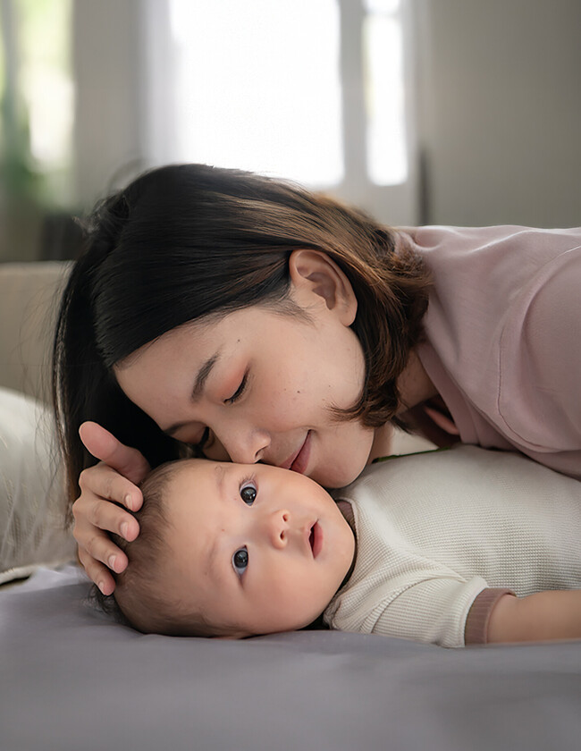 Image of a mother and an infant